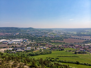 View over Lobeda East and Lobeda West