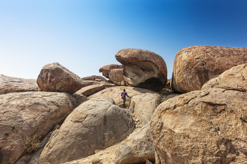 Millennial giant stones in the Iona natural park. Angola. Cunene.