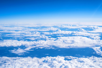 Skyscape viewed from airplane