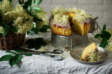 Elderflower and Orange Bundt Cake.