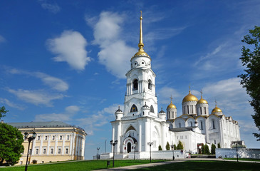 The Holy Dormition Cathedral in Vladimir. The Golden ring of Russia. 