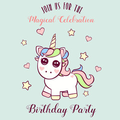 Unicorn invitation