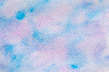 Abstract watercolor blue and purple with hand drawn. Splash Watercolour texture. Watercolor background.
