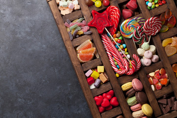 Colorful sweets box