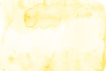 Very light yellow watercolor background hand painted