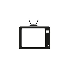 TV watch black icon