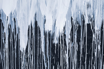 Paint dripping wall background - 207970786