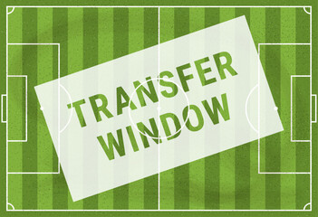 Soccer - Football transfer window vector design.