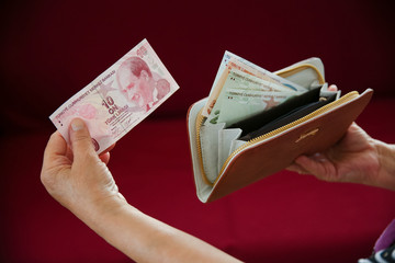 turkish currency, turkish money, cash, lira,