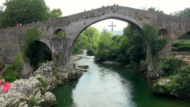 Time Lapse: Bridge with Cross Beneath the Structure