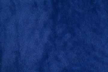 Blue velvet fabric background texture