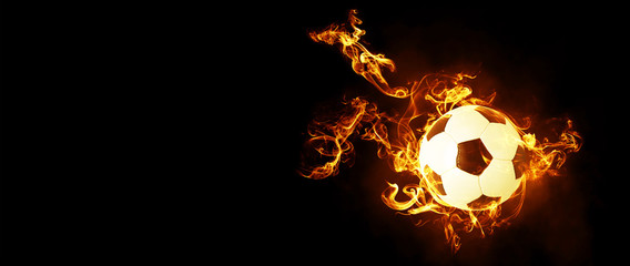 Brennender Fussball © Thaut Images