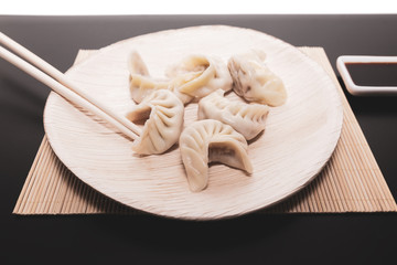 Steamed ravioli are a typical oriental food with many variations