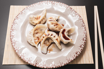 Steamed ravioli are a typical oriental food with many variations