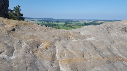 Blick von der Teufelsmauer bei Timmenrode (Harz)