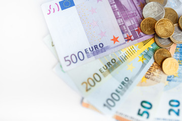 background of all euro bills