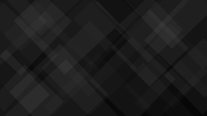 Abstract background of translucent squares or rhombuses in black colors