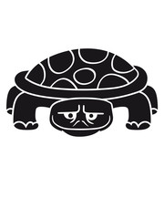 schwarz comic cartoon schildkröte panzer lustig süß niedlich design cool clipart