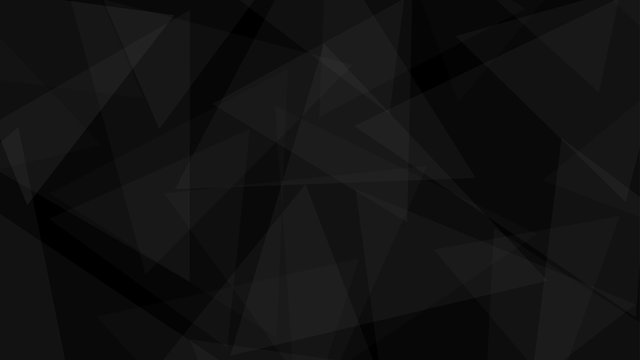 Abstract background of translucent triangles in black colors