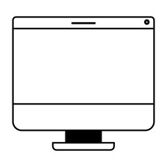 computer display isolated icon vector illustration design