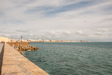 Views of the Bay of Cádiz. Spain