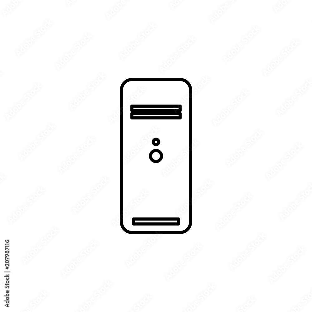 Poster computer keys outline icon. element of equipment icon for mobile concept and web apps. thin line com