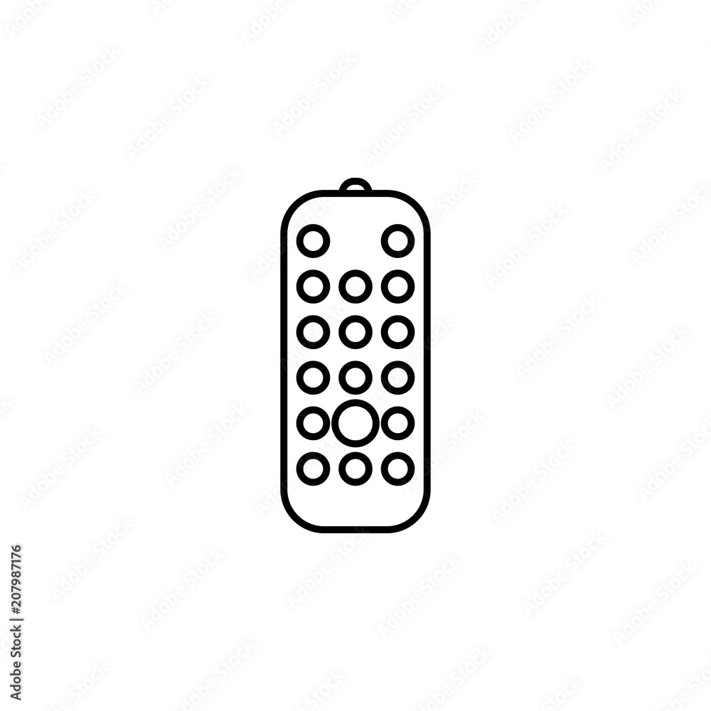 Poster remote controller outline icon. Element of equipment icon for mobile concept and web apps. Thin line remote controller outline icon can be used for web and mobile