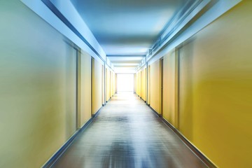 Corridor with motion blur