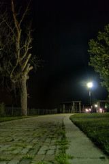 park at night