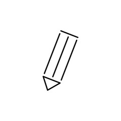 pencil outline icon. Element of simple education icon for mobile concept and web apps. Thin line pencil outline icon can be used for web and mobile