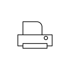 Printer outline icon. Element of simple education icon for mobile concept and web apps. Thin line Printer outline icon can be used for web and mobile