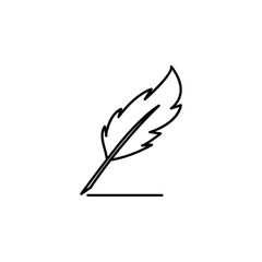 ink pen outline icon. Element of simple education icon for mobile concept and web apps. Thin line ink pen outline icon can be used for web and mobile