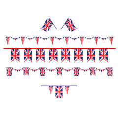 Obraz premium United Kingdom set flag