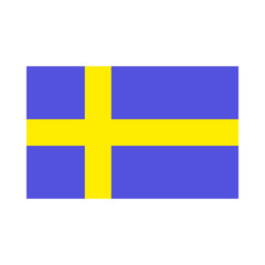 flag of sweden/The picture shows the flag of Sweden. The flag is blue and yellow. Flag of the country.