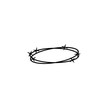 recommend clip art: Crown of thorns outline icon. Element of religion sign for mobile concept and web apps. Thin line Crown of thorns outline icon can be used for web and mobile