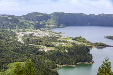 Foto op Canvas Lake of Sete Cidades on Sao Miguel island, Azores, Portugal © katatonia