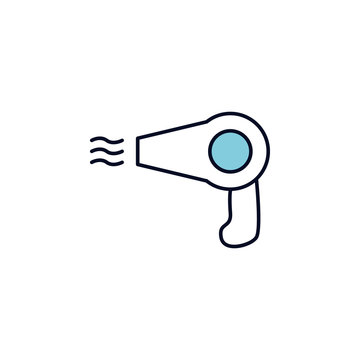 recommend clip art: hair dryer outline icon. Element of colored spa icon for mobile concept and web apps. Thin line hair dryer outline icon can be used for web and mobile