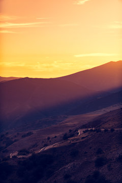 Landscapes at sunset series.