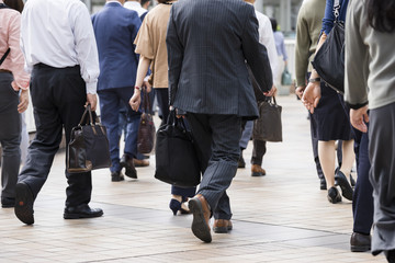 東京の通勤風景