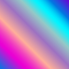 Vibrant background gradient vector in neon spectrum colorful shades: pink, fuchsia, purple, violet, blue, turquoise. Beautiful feminine wallpaper for positive vibes.