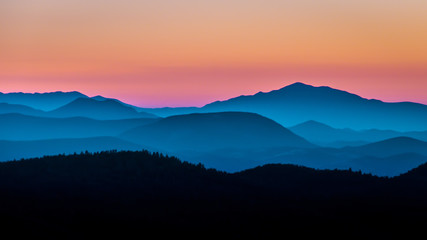 Obraz premium Kolorowy wieczór