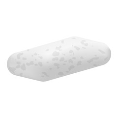 Freshness chewing gum mockup. Realistic illustration of freshness chewing gum vector mockup for web design isolated on white background