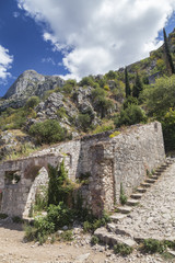 An abandoned rock house above Kotor, Montenegro.