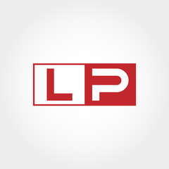 Fototapeta na wymiar Initial Letter LP Logo Template Vector Design