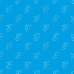 Handset pattern vector seamless blue repeat for any use