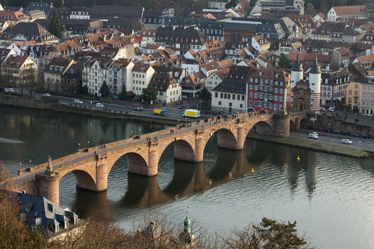 Neckar river, Heidelberg, Germany.