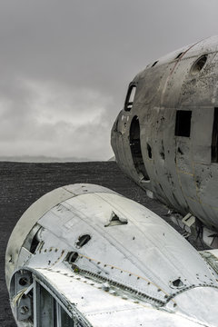 Abandoned DC-3 wreck in Iceland