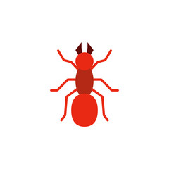 ant colored illustration. Element of camping icon for mobile concept and web apps. Flat design ant colored illustration can be used for web and mobile. Premium icon