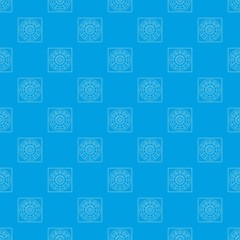 Radar pattern vector seamless blue repeat for any use