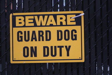 Naklejka premium Guard Dog